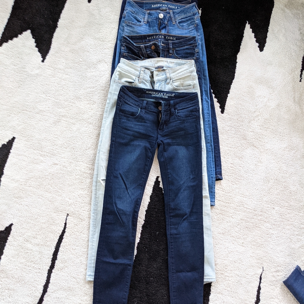 American Eagle Skinny Jeans bundle hardly or never used